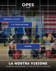 La visione OPES: ispirare insieme lo sport e il Terzo settore
